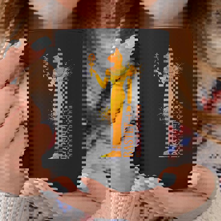 エジプトの女神バステトの彩色画 コーヒーマグ 面白い贈り物