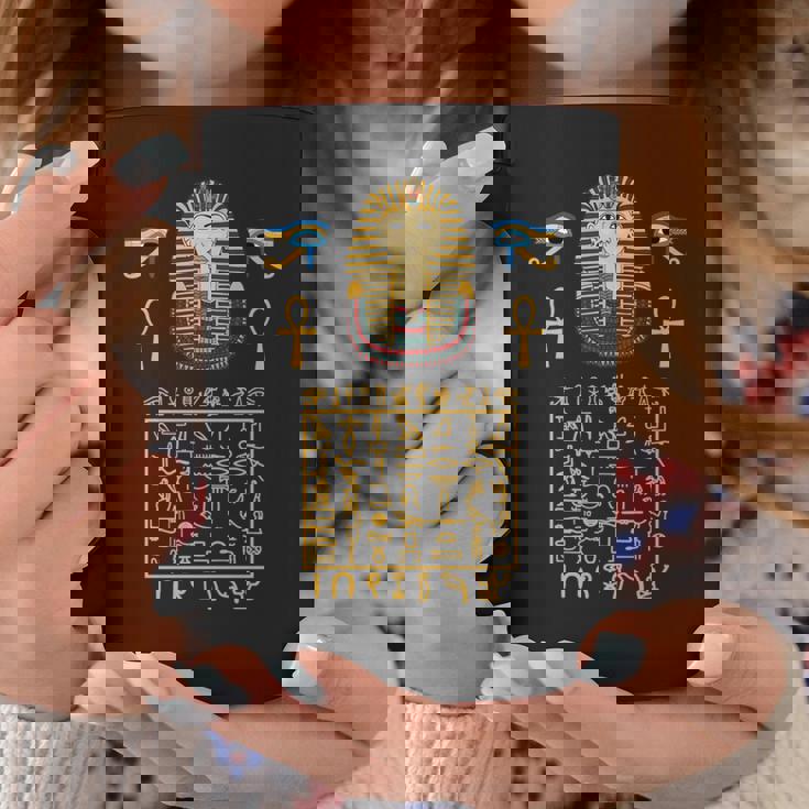 エジプトヒエログリフ シンボル ツタ王 ファラオ 長袖tシャツ コーヒーマグ 面白い贈り物
