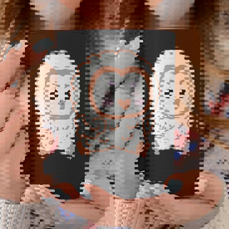 エッホエッホ 一生懸命に走るフクロウの赤ちゃん イラスト コーヒーマグ 面白い贈り物