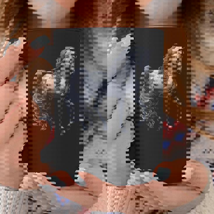 エレガントなアラビア馬のデザイン、馬好きに最適です。 コーヒーマグ 面白い贈り物