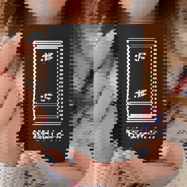 オフオフ やる気スイッチ ジョーク かわいい おやじギャグ ギャグ おもしろ コーヒーマグ 面白い贈り物