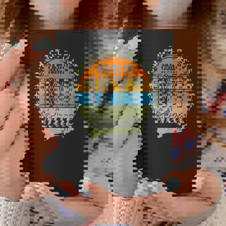 オリジナルパーツ 1977年生まれ ヴィンテージ 47歳 誕生日 レトロ コーヒーマグ 面白い贈り物