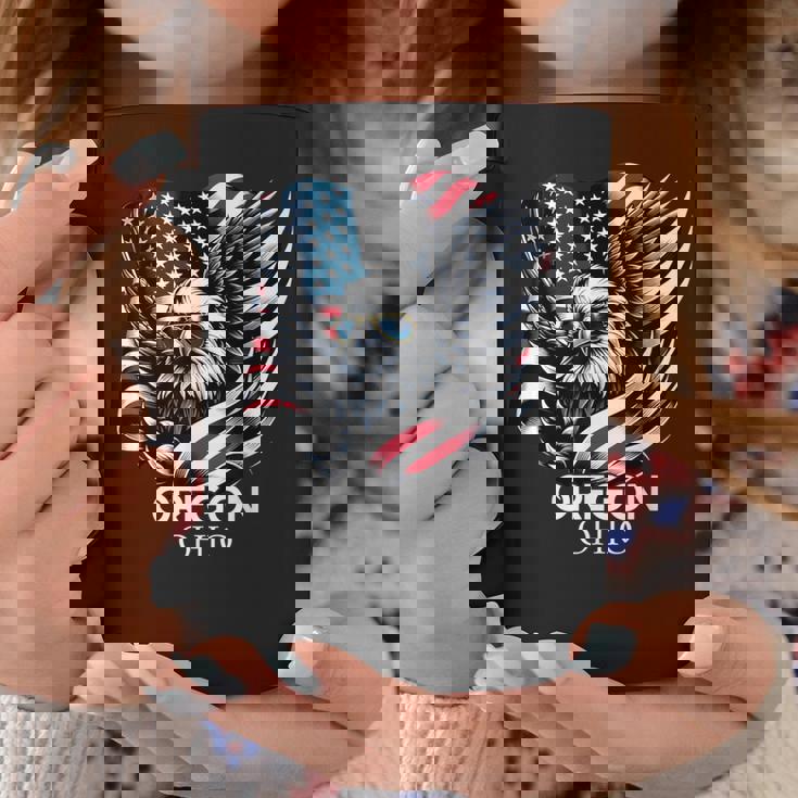 オレゴン州オハイオ州 7月4日 アメリカ国旗 コーヒーマグ 面白い贈り物