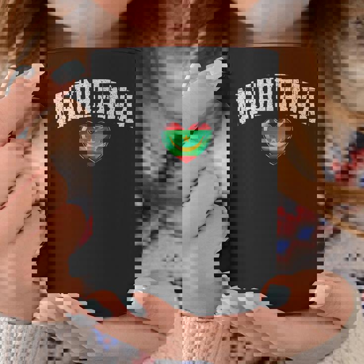 オーク フラッグ ハート オブ モーリタニア エンブレム National Pride & Unity コーヒーマグ 面白い贈り物