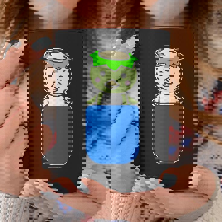 カッパ くん『いん・ざ・ぽけっと』河童【どうぶつフレンズ】きゅうり 妖怪 ゆるくて かわいい イラスト コーヒーマグ 面白い贈り物