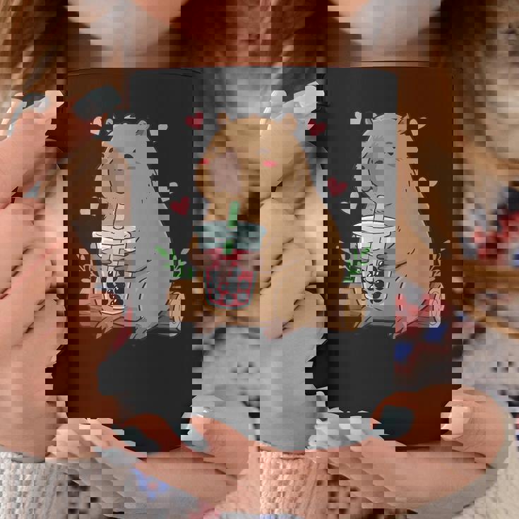 カピバラ ボバ バブルティー キッズ ガールズ キッズ カワイイ カピバラ コーヒーマグ 面白い贈り物