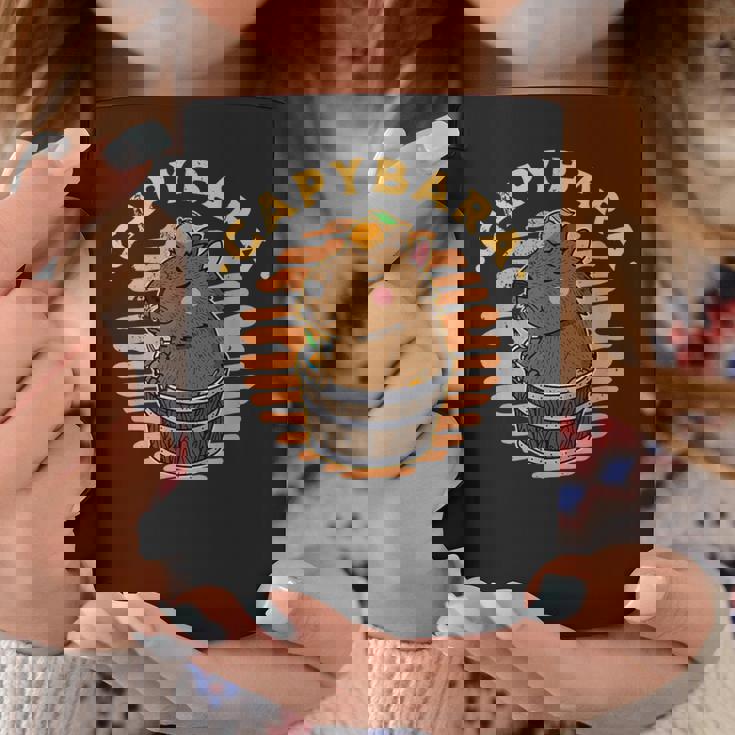 カピバラ 飼育員 動物 げっ歯類 自然 リラックス スパ コーヒーマグ 面白い贈り物