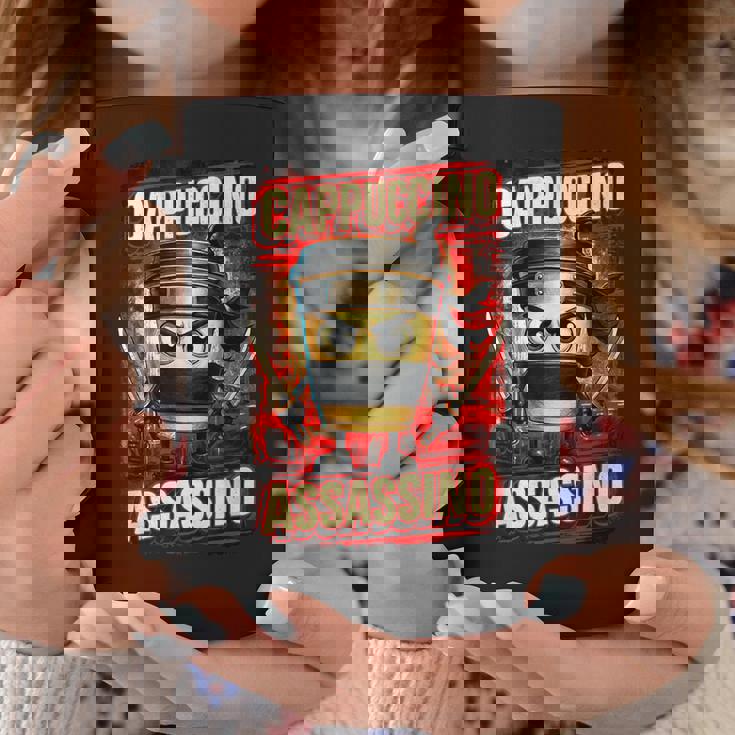 カプチーノ アサシーノ イタリアン ブレイン ミーム 日本語 忍者 コーヒーマグ 面白い贈り物