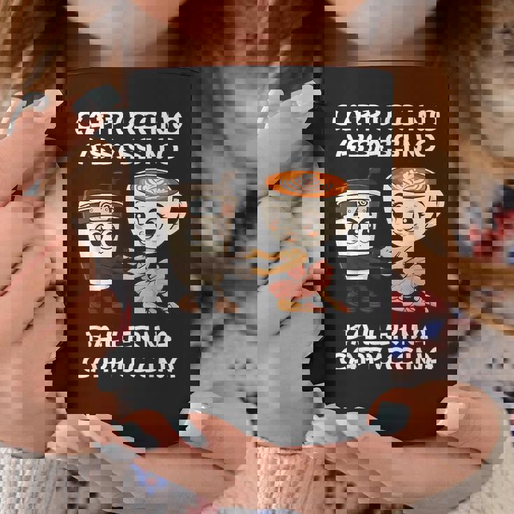 カプチーノ アサシーノ バレリーナ イタリアン ブレイン ミーム キッズ コーヒーマグ 面白い贈り物