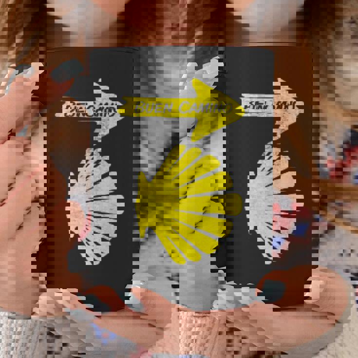 カミーノデサンティアゴの巡礼のシンボル、ブエンカミノシェル コーヒーマグ 面白い贈り物