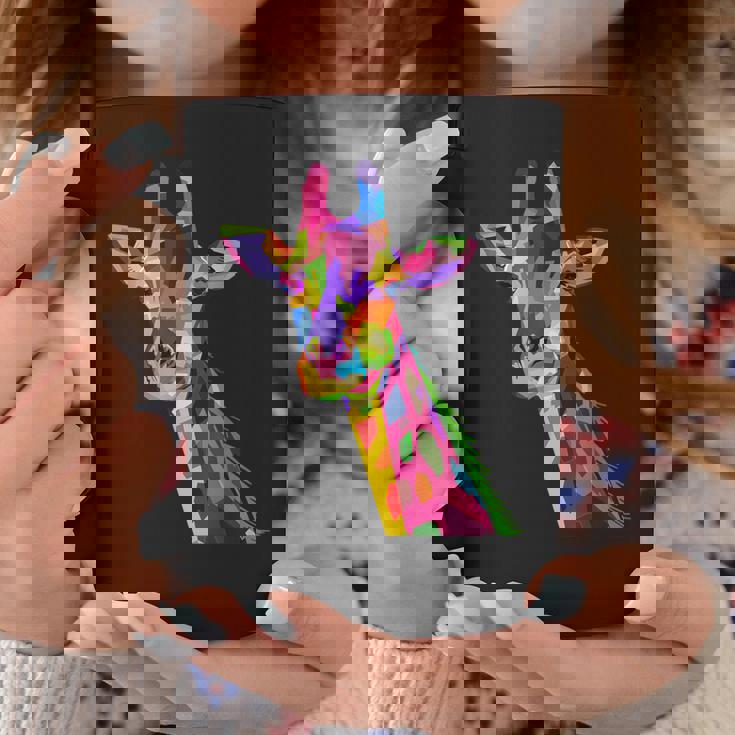 カラフルなキリン愛動物愛キリン コーヒーマグ 面白い贈り物