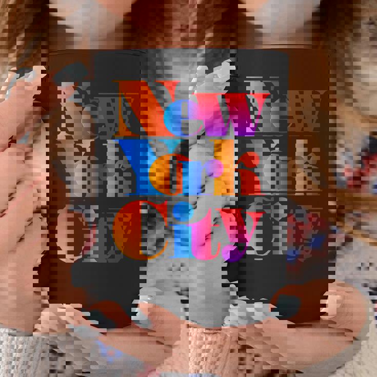 カラフルなニューヨークシティファッショングラフィックtシャツ、ニューヨーク市 コーヒーマグ 面白い贈り物