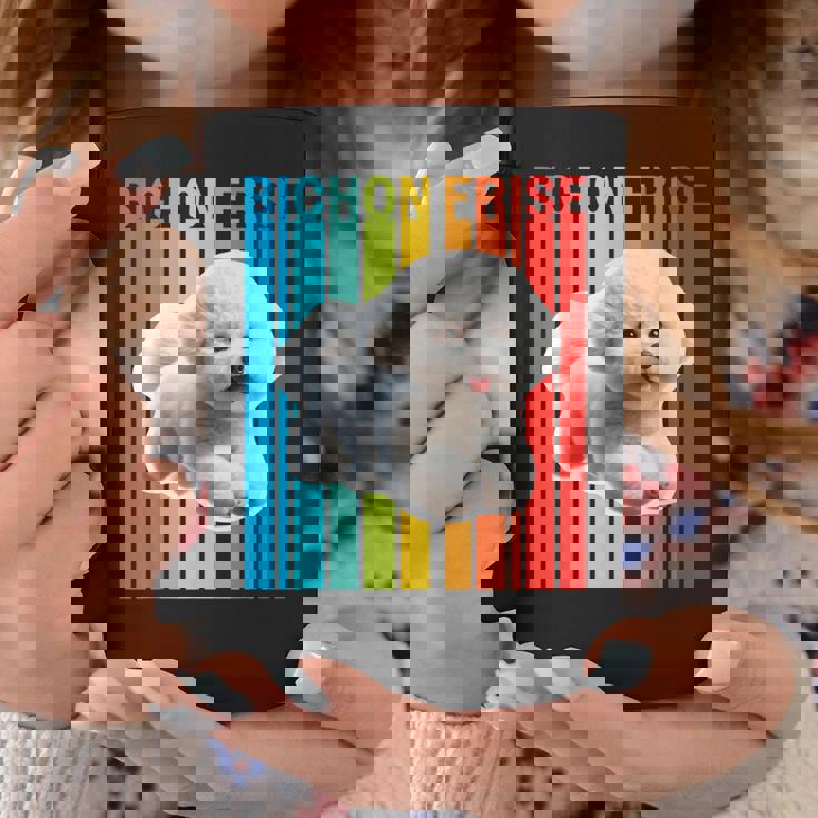 カラフルなビションフリーゼ コーヒーマグ 面白い贈り物