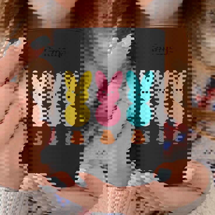 カラフルなマシュマロバニーのうんち コーヒーマグ 面白い贈り物