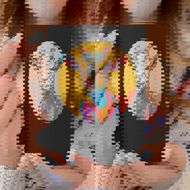 カラフルなヤギ コーヒーマグ 面白い贈り物