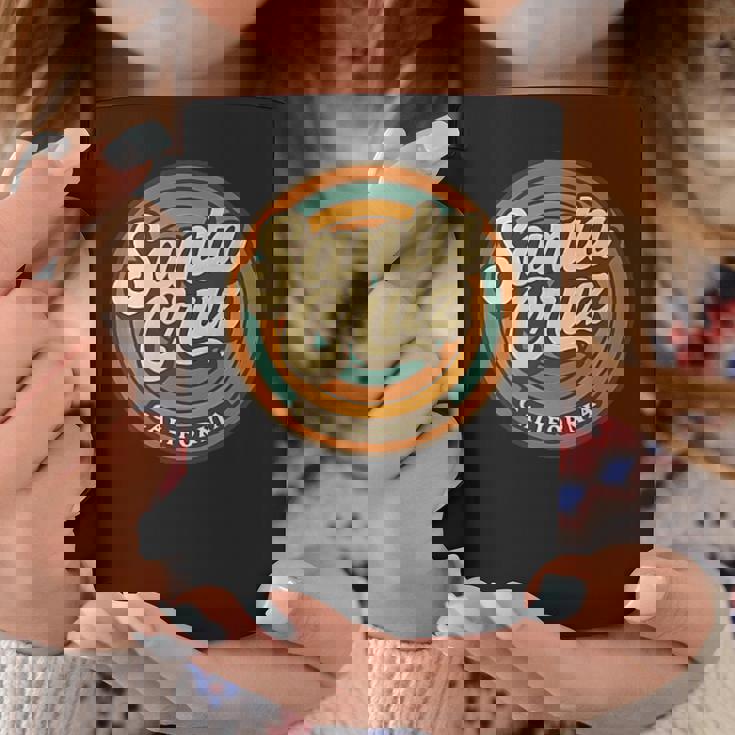 カリフォルニア州サンタクルーズ市 ビンテージレトロお土産 コーヒーマグ 面白い贈り物