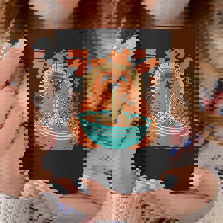 カワイイ ラーメンタヌキ妖怪 オタク アニメ 漫画 コーヒーマグ 面白い贈り物