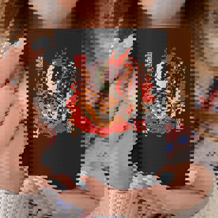 カワイイタイガーアンドドラゴンジャパン コーヒーマグ 面白い贈り物