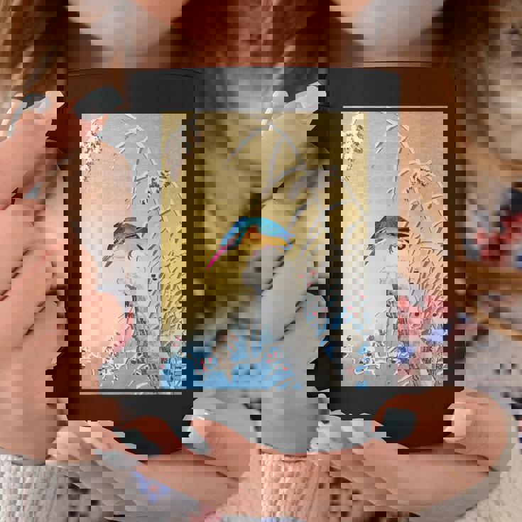 カワセミ 鳥 動物 ヴィンテージ 和 浮世絵 自然 江戸 コーヒーマグ 面白い贈り物