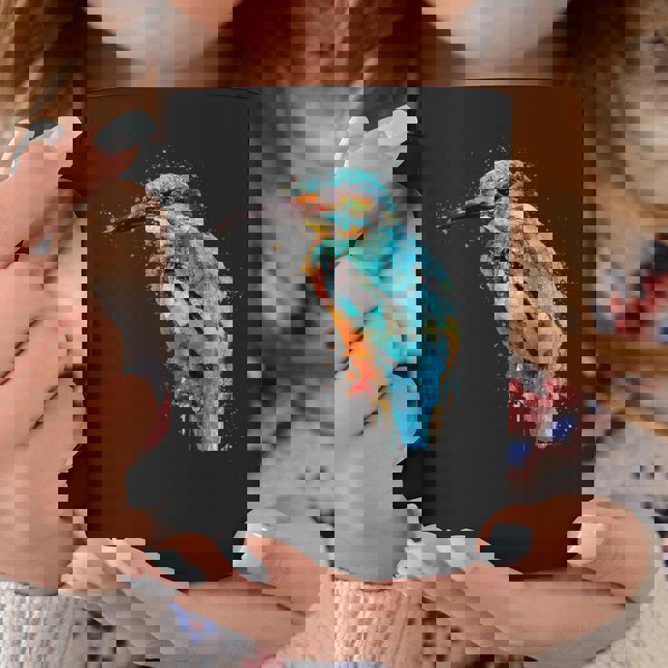 カワセミ 鳥 野生動物 動物 水彩 芸術的 ペインティング コーヒーマグ 面白い贈り物