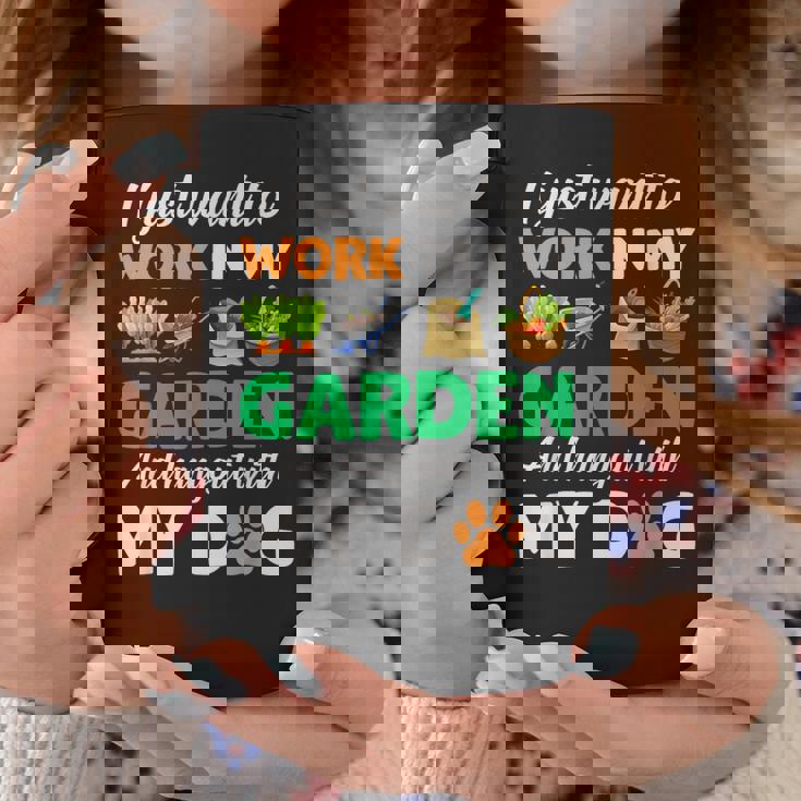 ガーデニング 犬 ペット好き 庭師 庭 ペット ギフト 植物 コーヒーマグ 面白い贈り物