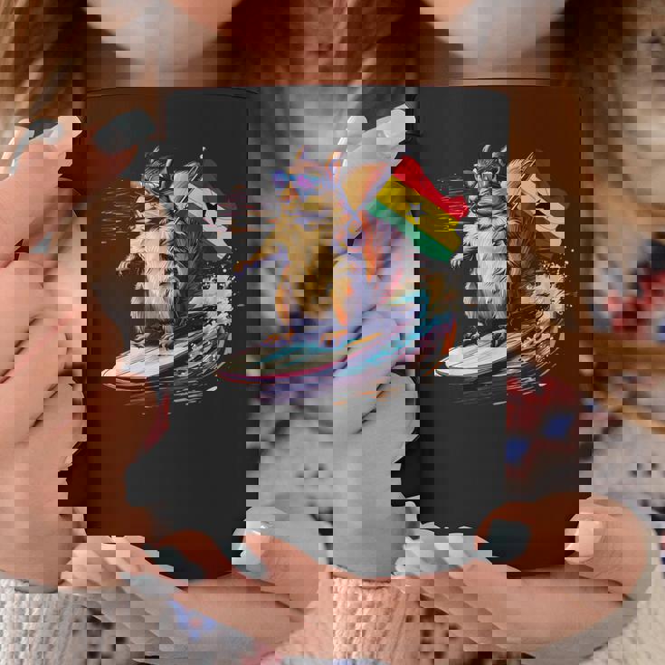 ガーナ プライド サーフィン リス ガーナのルーツ ガーナ国旗 コーヒーマグ 面白い贈り物