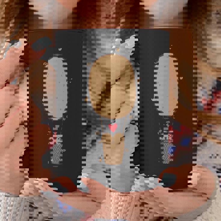 キウイフルーツバルーンで飛ぶ2羽のキウイ鳥。 コーヒーマグ 面白い贈り物