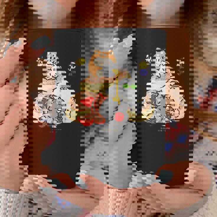 キッズ ボンレス犬とボンレス猫 パンケーキ コーヒーマグ 面白い贈り物