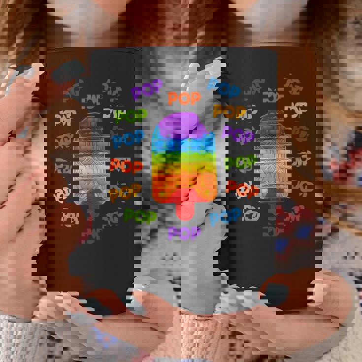 キッズポッププッシュ&ポップポップポップポップadhdストレス解消おもちゃ コーヒーマグ 面白い贈り物