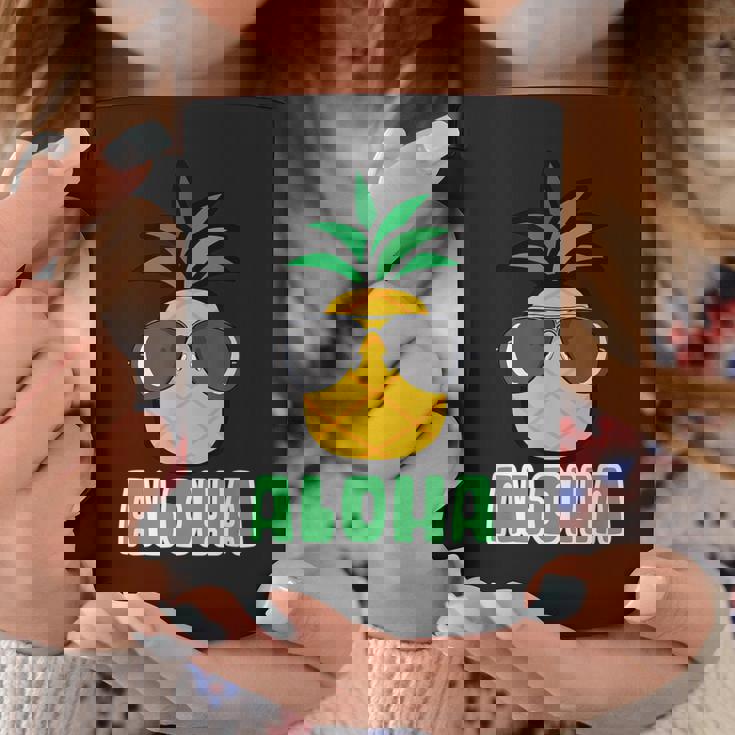 キュートなアロハパイナップルサングラス ハワイアンティキ コーヒーマグ 面白い贈り物