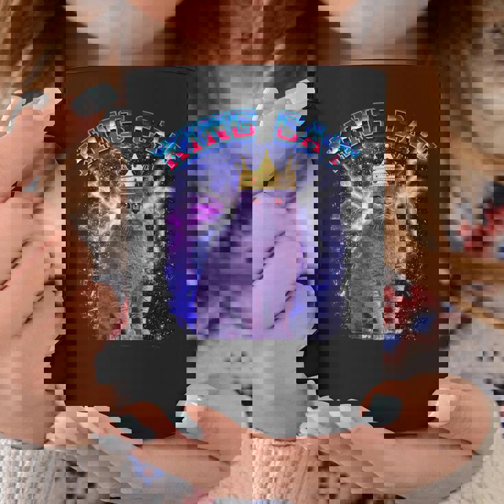 キングキャット ギャラクシーのブリティッシュショートヘア猫 子猫猫 コーヒーマグ 面白い贈り物