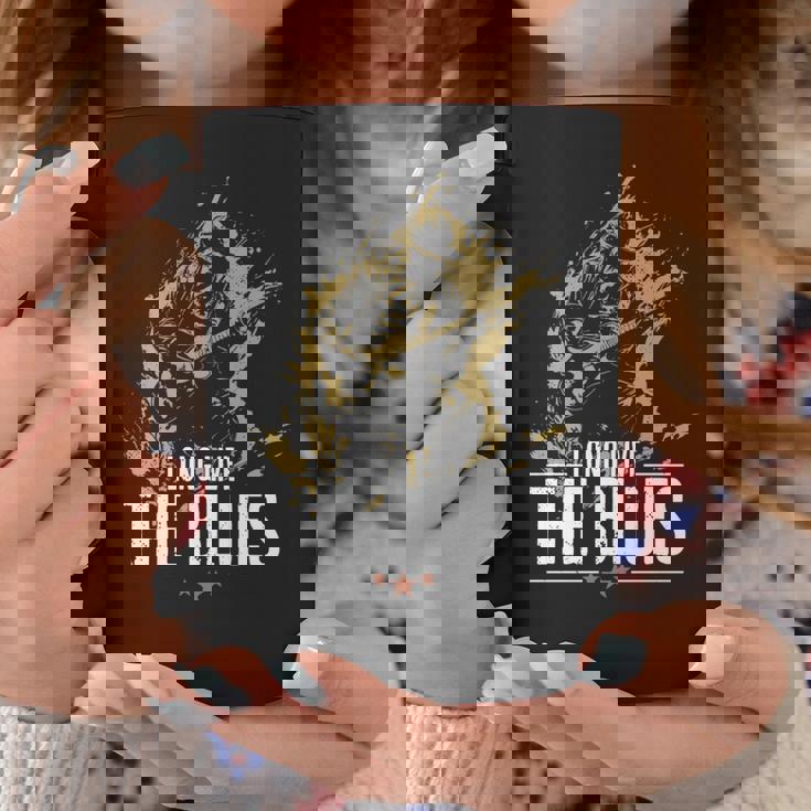 ギタリストのためのブルース・ミュージック・ギター ヴィンテージ 長袖tシャツ コーヒーマグ 面白い贈り物