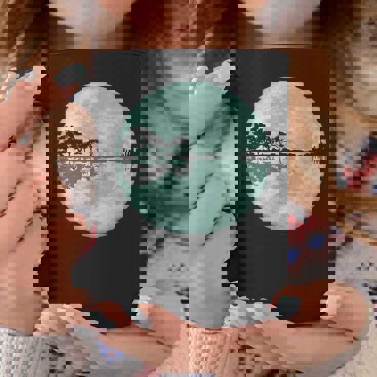 ギター 湖 反射 月 ギター ミュージシャン コーヒーマグ 面白い贈り物