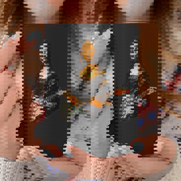ギター 面白tシャツ モナリザ おもしろ ギタリスト 服 音楽 メンズ キッズ ネタ 服 軽音 楽器 エレキ コーヒーマグ 面白い贈り物