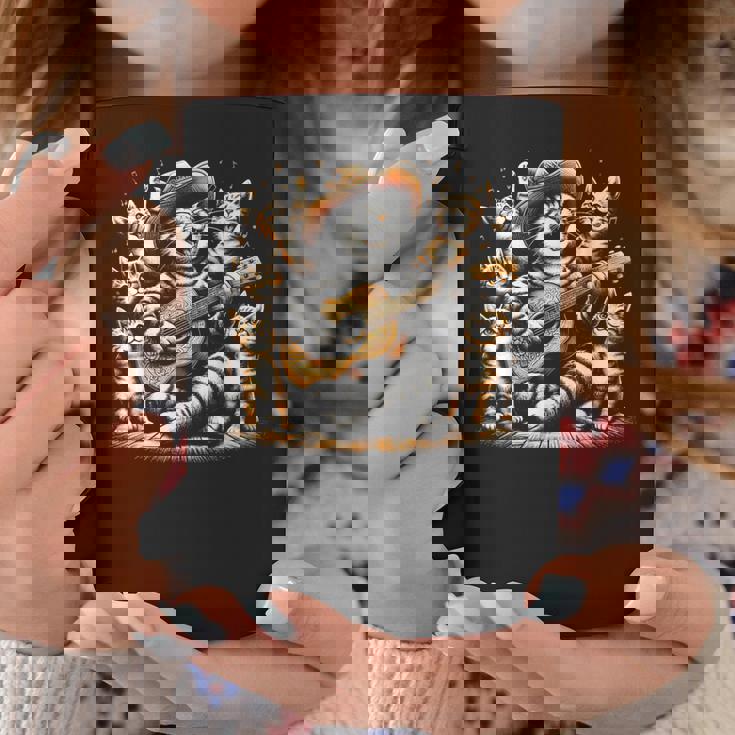 ギターを弾く猫 面白いロックミュージックギター猫 コーヒーマグ 面白い贈り物