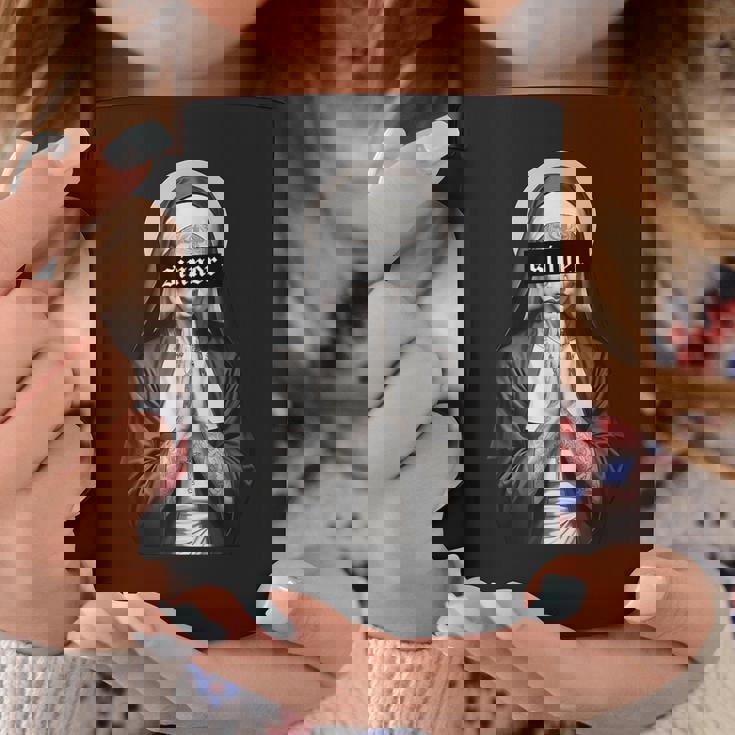 ギャングスター 修道女 入れ墨 尼僧 タトゥーアート ストリートウェア ヒップホップ コーヒーマグ 面白い贈り物