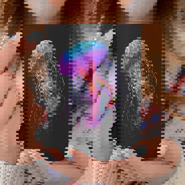 クラゲ 動物 モチーフ アート クラゲ コーヒーマグ 面白い贈り物