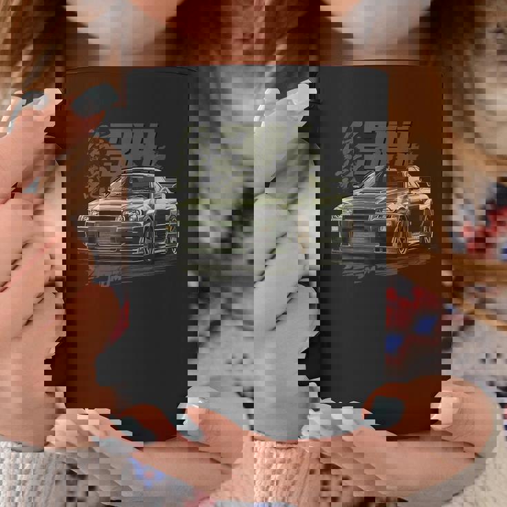 クラシック アーバングリーン R34 Liberty Walk Jdm スカイライン コーヒーマグ 面白い贈り物