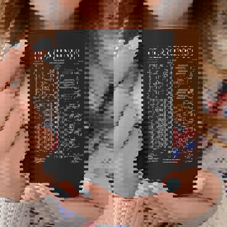 クラリネット ヴィンテージ 特許 クラリネット主義者 図面プリント コーヒーマグ 面白い贈り物