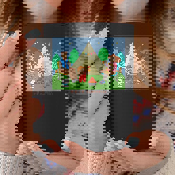 クレヨンしんちゃん 野原一家キャンプファイヤー 集合 コーヒーマグ 面白い贈り物