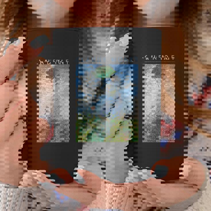 クロード モネ 面白いtシャツ アート 日傘 印象派 絵画 メンズ レディース 面白い 服 美術 油彩画 コーヒーマグ 面白い贈り物