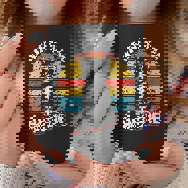 クールな猫のレトロヴィンテージ 素晴らしいために生まれました コーヒーマグ 面白い贈り物