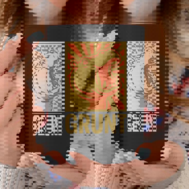 グラントカバアート – 面白い大胆な動物のカバ コーヒーマグ 面白い贈り物