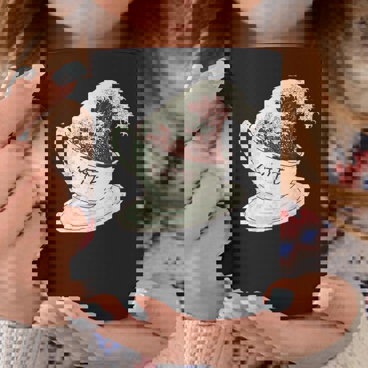 グレートウェーブ カフェラテ コーヒー カフェイン 神奈川 北斎 コーヒーマグ 面白い贈り物