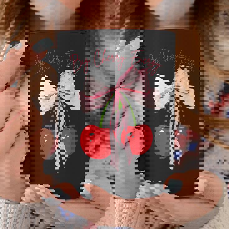 コケット さくらんぼのリボン ビッグチェリー エネルギー キュート コケット コーヒーマグ 面白い贈り物