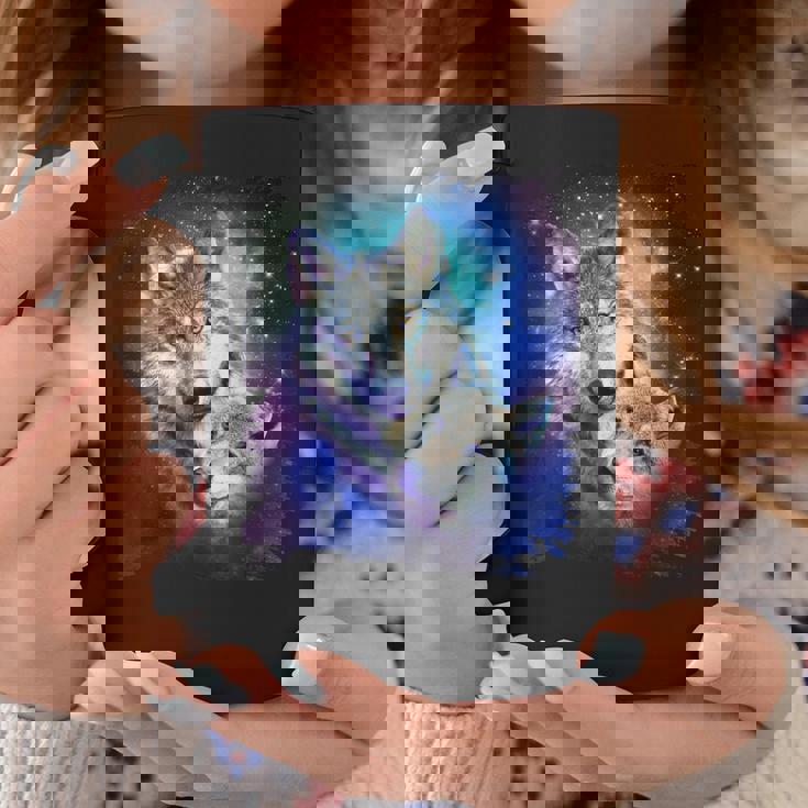 コズミックスペース オオカミ 家族 オオカミ 顔 コーヒーマグ 面白い贈り物