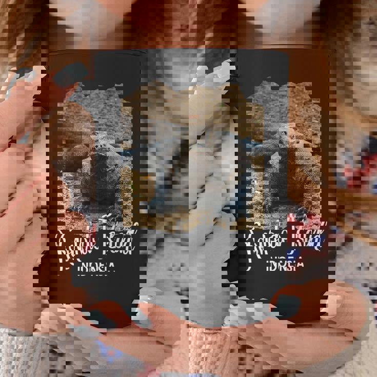 コモド島 インドネシア レトロポスターコモドドラゴン コーヒーマグ 面白い贈り物