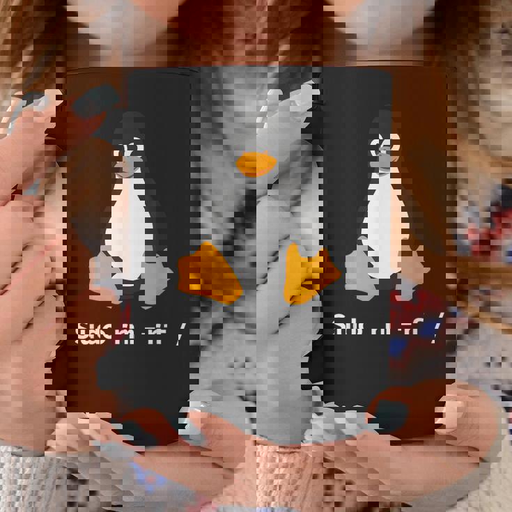 コンピューター -Udo Rm -Rf Tux Linux ペンギン プログラマー コーヒーマグ 面白い贈り物