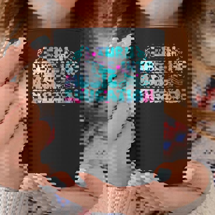 コーヒーを音楽教育学校の先生に変える コーヒーマグ 面白い贈り物