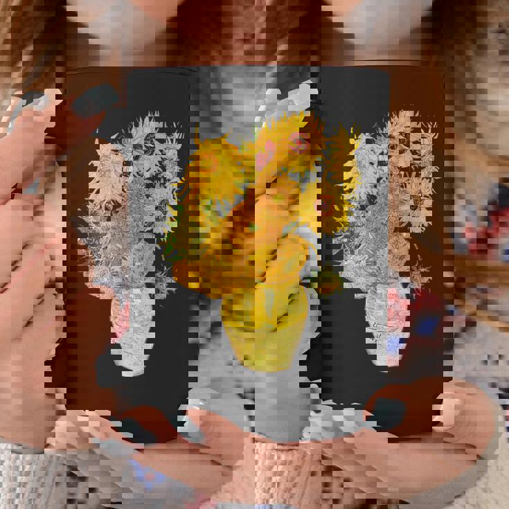 ゴッホのひまわりの現代美術の絵画 コーヒーマグ 面白い贈り物